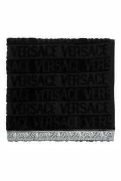 Versace Home CZARNY Ręcznik z logo