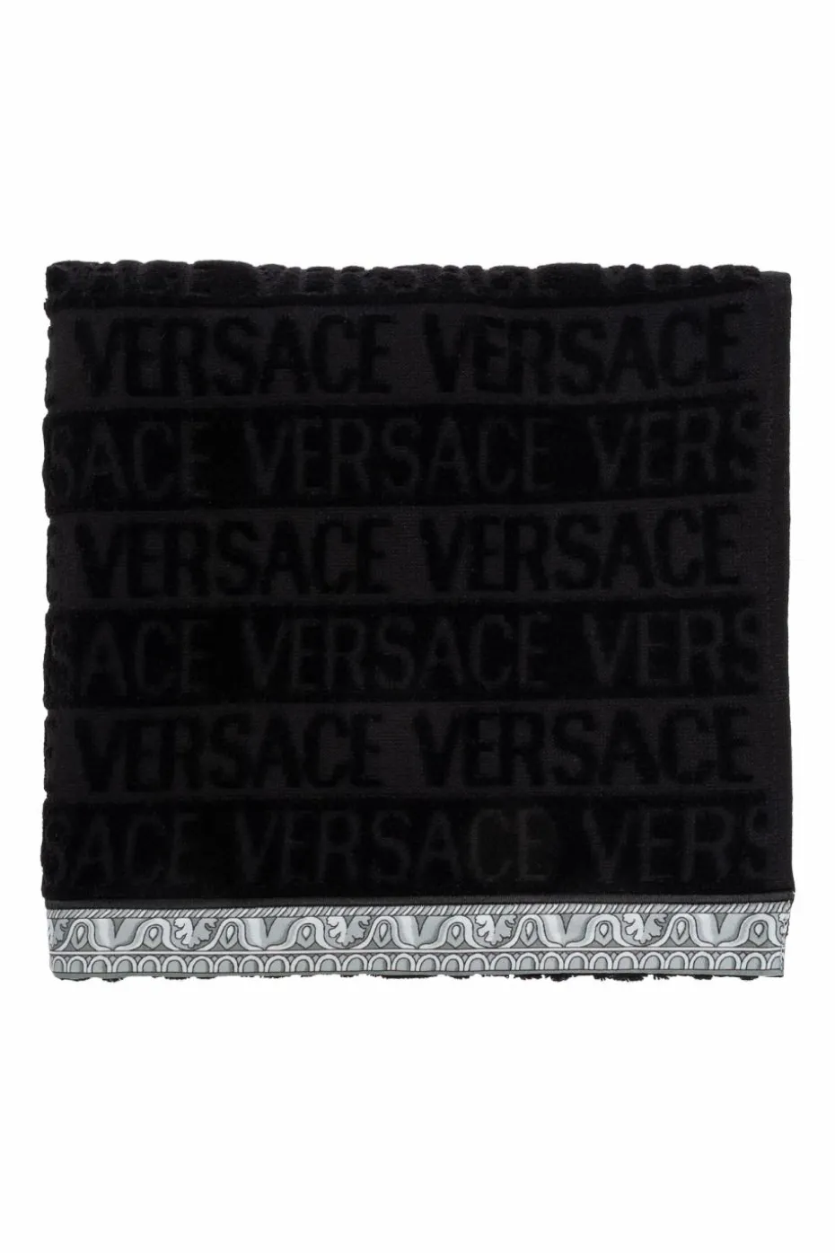 Versace Home CZARNY Ręcznik z logo