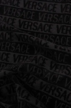 Versace Home CZARNY Ręcznik z logo