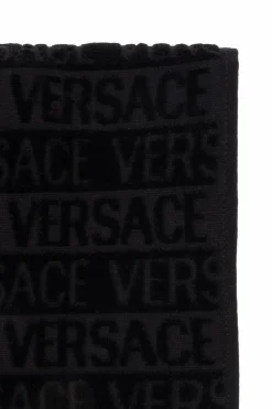 Versace Home CZARNY Ręcznik z logo