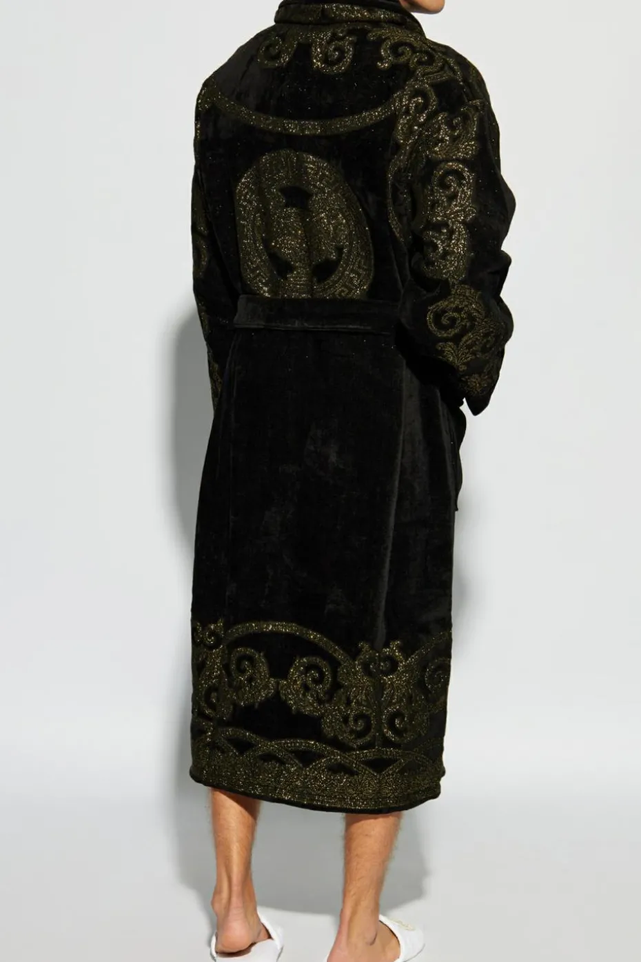 Versace Home CZARNY Szlafrok logo