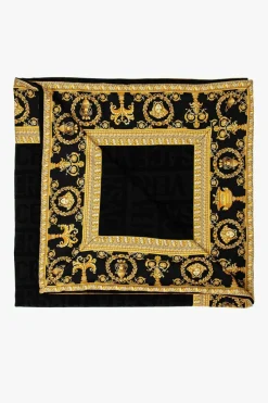 Versace Home CZARNY Wełniana narzuta