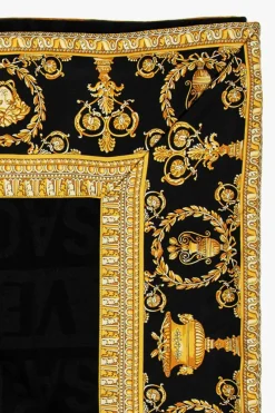 Versace Home CZARNY Wełniana narzuta