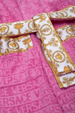 Versace Home Kids RÓŻOWY Szlafrok z kapturem