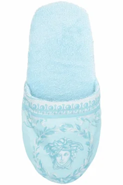 Versace Home NIEBIESKI Bawełniane klapki