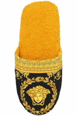 Versace Home POMARAŃCZOWY Bawełniane klapki