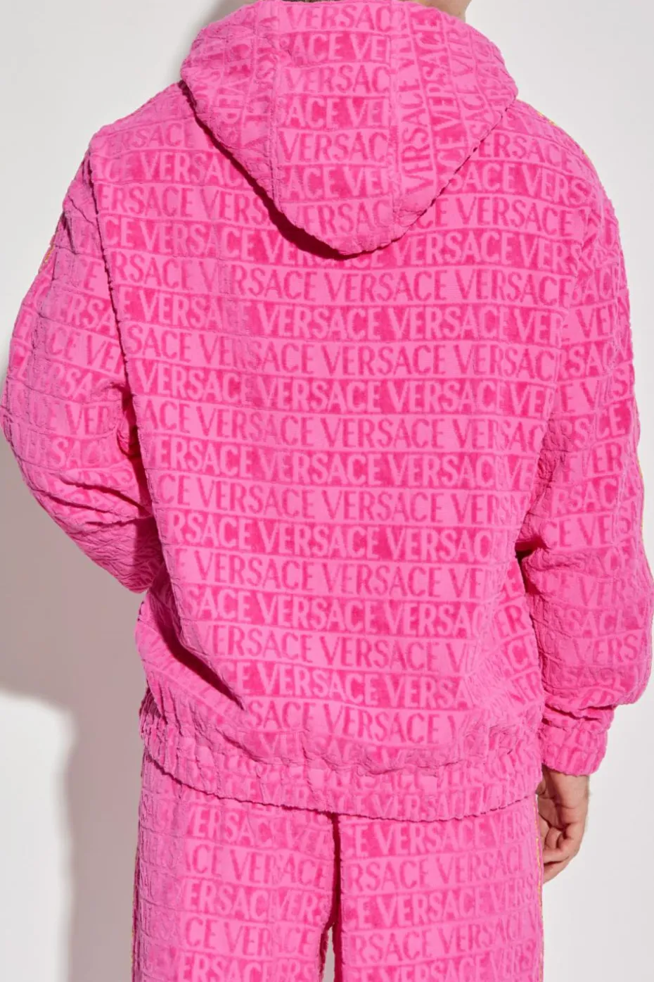 Versace Home RÓŻOWY Bluza z kapturem