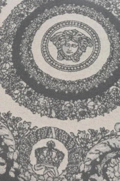 Versace Home SZARY Poduszka ze wzorem ‘Crete de Fleur’