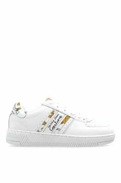Versace Jeans Couture BIAŁY Buty sportowe z nadrukiem `barocco`