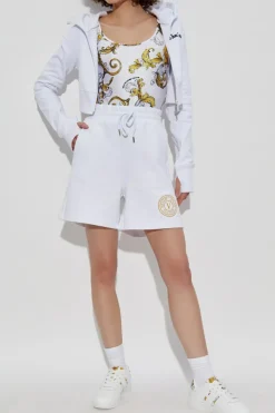 Versace Jeans Couture BIAŁY Body z nadrukiem `Barocco`