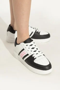 Versace Jeans Couture BIAŁY Buty sportowe z nadrukowanym logo