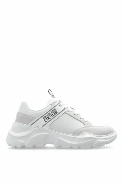 Versace Jeans Couture BIAŁY Buty sportowe z nadrukowanym logo