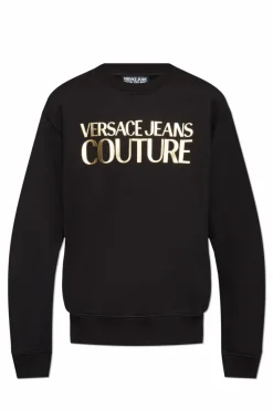 Versace Jeans Couture CZARNY Bluza z logo