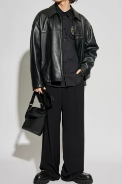 Versace Jeans Couture CZARNY Koszula z wyszytym logo