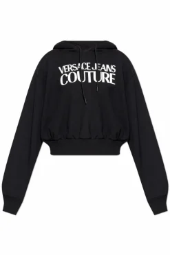 Versace Jeans Couture CZARNY Bluza z logo