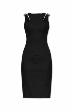 Versace Jeans Couture CZARNY Jeansowa sukienka o ołówkowym kroju