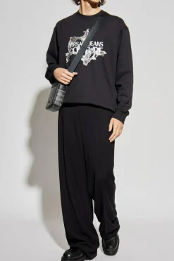 Versace Jeans Couture CZARNY Bluza z nadrukiem