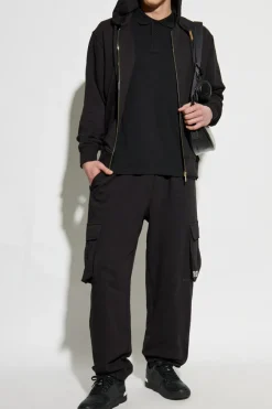 Versace Jeans Couture CZARNY Buza z kapturem