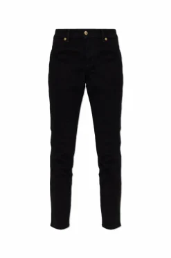 Versace Jeans Couture CZARNY Jeansy ze zwężanymi nogawkami