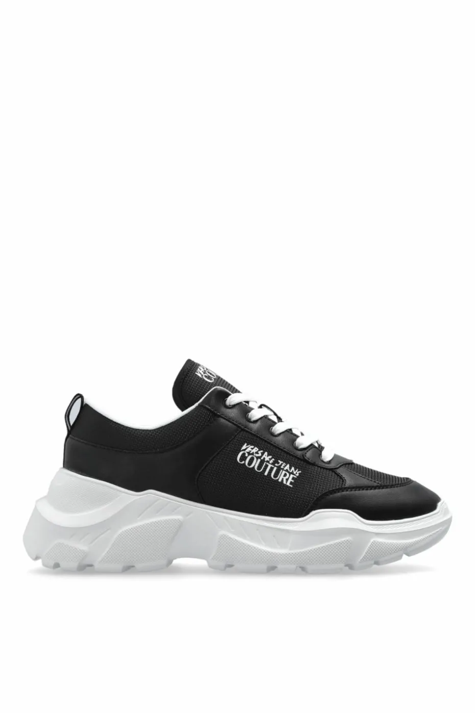 Versace Jeans Couture CZARNY Buty sportowe z nadrukowanym logo
