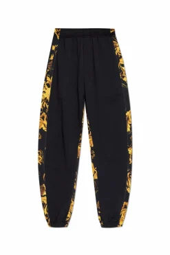 Versace Jeans Couture CZARNY Spodnie dresowe z nadrukiem `Barocco`