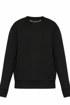 Versace Jeans Couture CZARNY Bluza z nadrukowanym logo