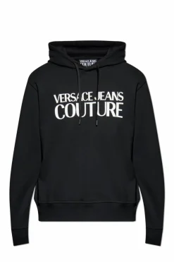 Versace Jeans Couture CZARNY Buza z kapturem