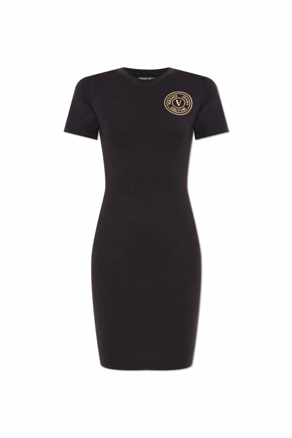 Versace Jeans Couture CZARNY Sukienka z logo
