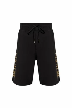 Versace Jeans Couture CZARNY Szorty z logo