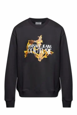 Versace Jeans Couture CZARNY Bluza z nadrukiem