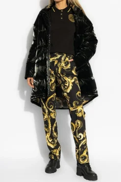 Versace Jeans Couture CZARNY Polo z logo