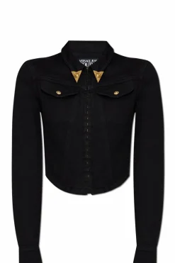 Versace Jeans Couture CZARNY Jeansowa koszula