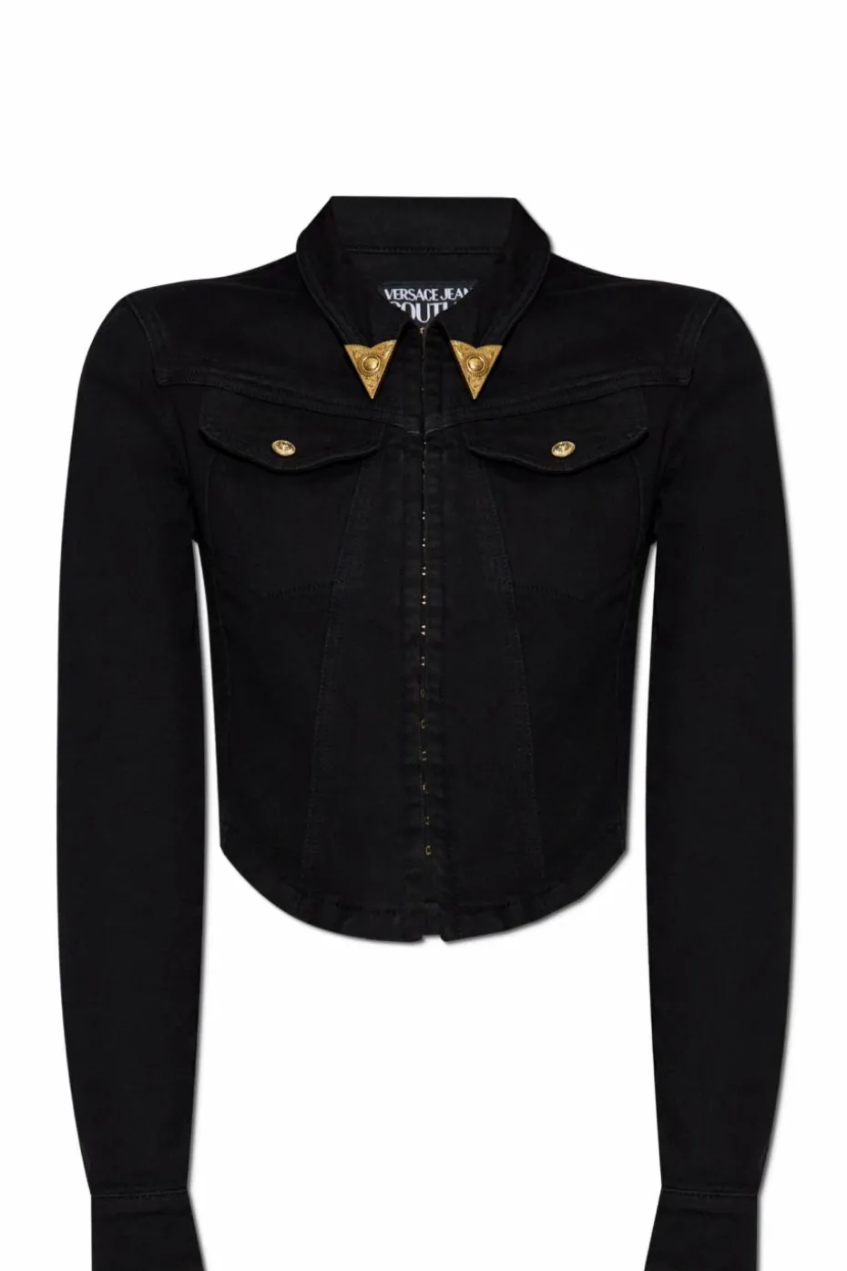Versace Jeans Couture CZARNY Jeansowa koszula