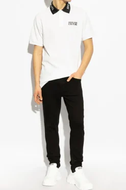 Versace Jeans Couture CZARNY Jeansy ze zwężanymi nogawkami