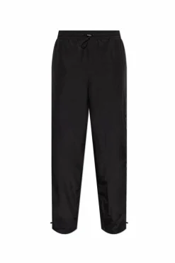 Versace Jeans Couture CZARNY Ortalionowe spodnie