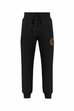 Versace Jeans Couture CZARNY Spodnie dresowe z logo