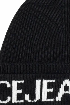 Versace Jeans Couture CZARNY Czapka z logo