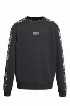 Versace Jeans Couture CZARNY Bluza z nadrukiem `Barocco`