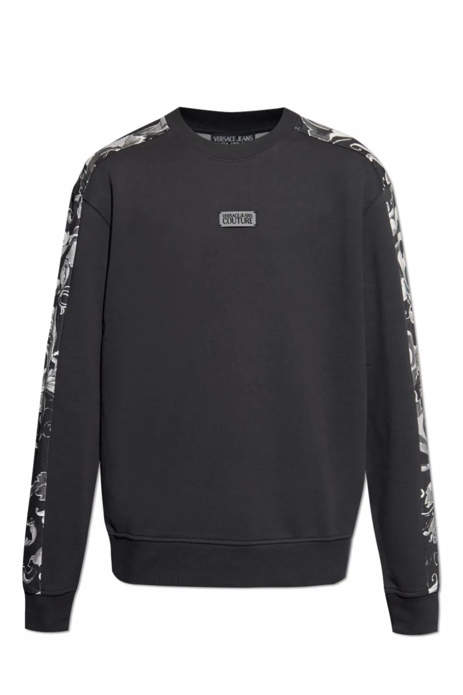 Versace Jeans Couture CZARNY Bluza z nadrukiem `Barocco`