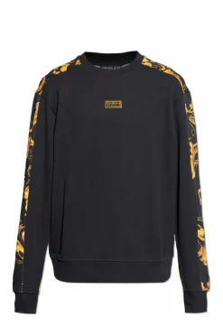 Versace Jeans Couture CZARNY Bluza z nadrukiem `Barocco`