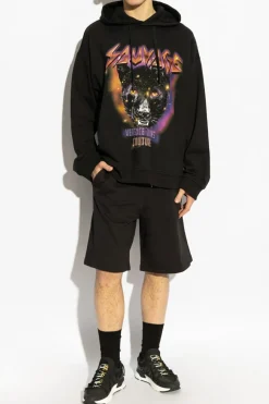 Versace Jeans Couture CZARNY Bluza z nadrukiem