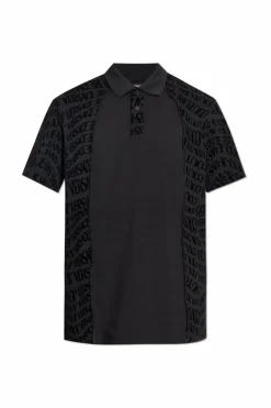 Versace Jeans Couture CZARNY Polo z logo