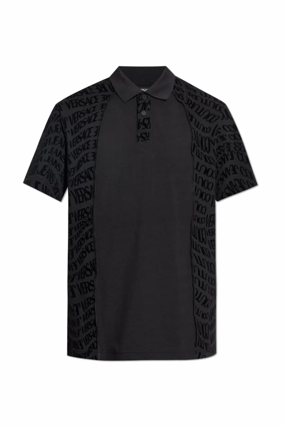 Versace Jeans Couture CZARNY Polo z logo