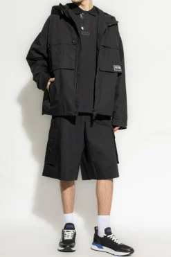 Versace Jeans Couture CZARNY Szorty typu `cargo`