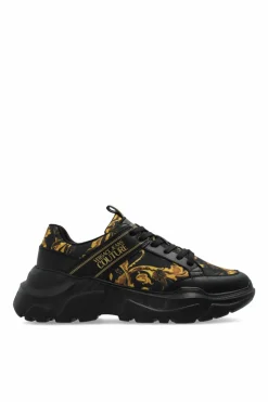 Versace Jeans Couture CZARNY Buty sportowe z nadrukiem `Barocco`
