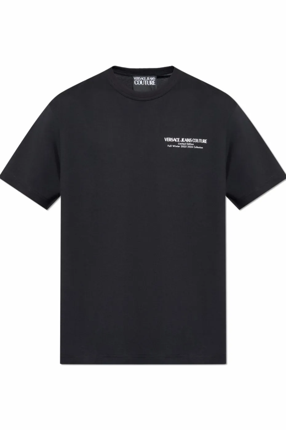 Versace Jeans Couture CZARNY T-shirt z nadrukiem