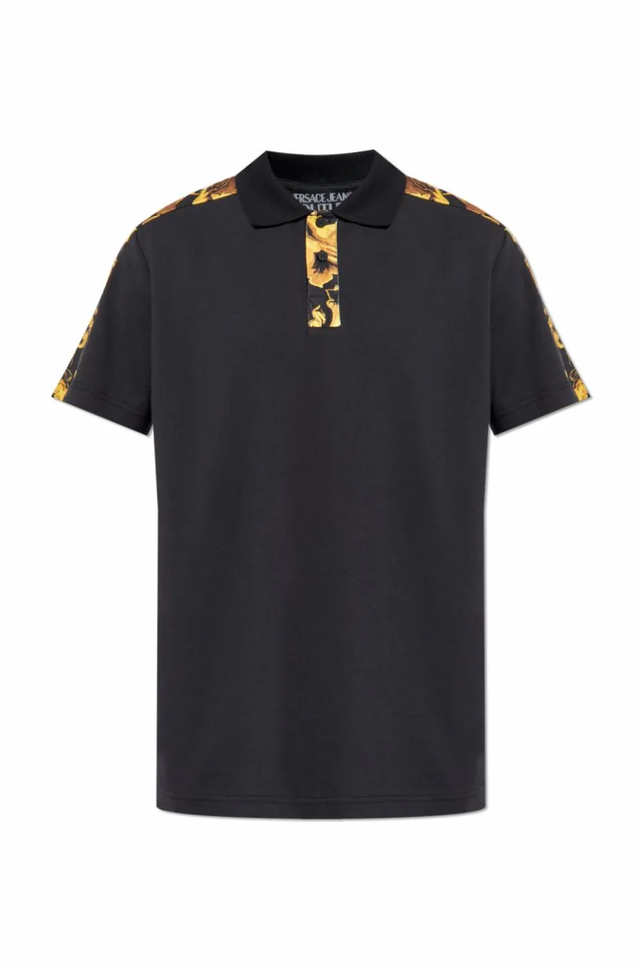 Versace Jeans Couture CZARNY Polo z nadrukiem `Barocco’