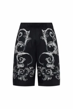 Versace Jeans Couture CZARNY Szorty z nadrukiem `barocco`