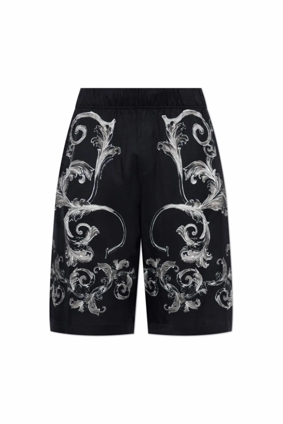 Versace Jeans Couture CZARNY Szorty z nadrukiem `barocco`