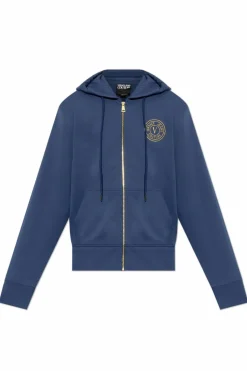 Versace Jeans Couture GRANATOWY Bluza zapinana na zamek